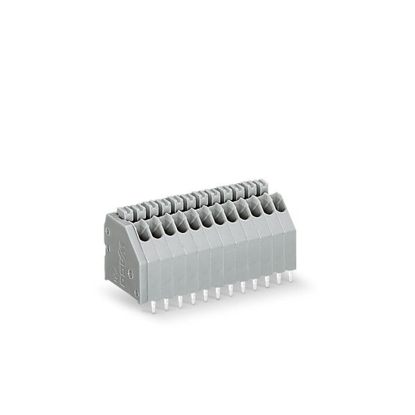 PCB terminal block push-button 0.5 mm² gray image 1