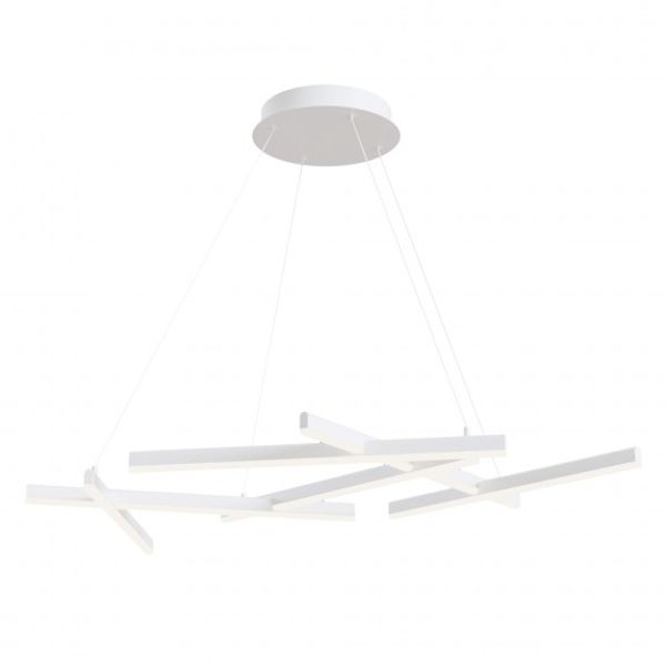 Modern Line Pendant Lamp White image 1