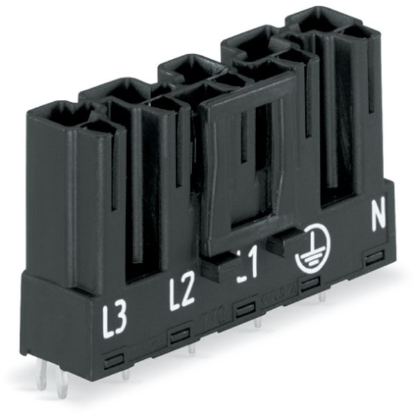 Plug for PCBs straight 5-pole black image 2