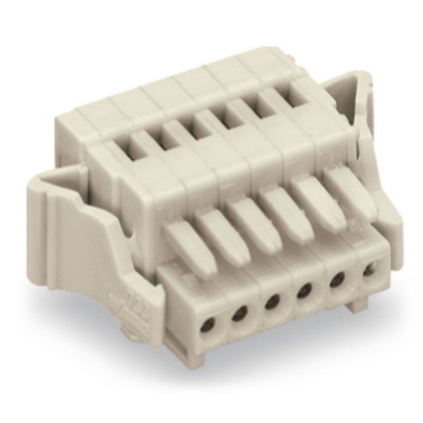 1-conductor female connector CAGE CLAMP® 0.5 mm² light gray image 3