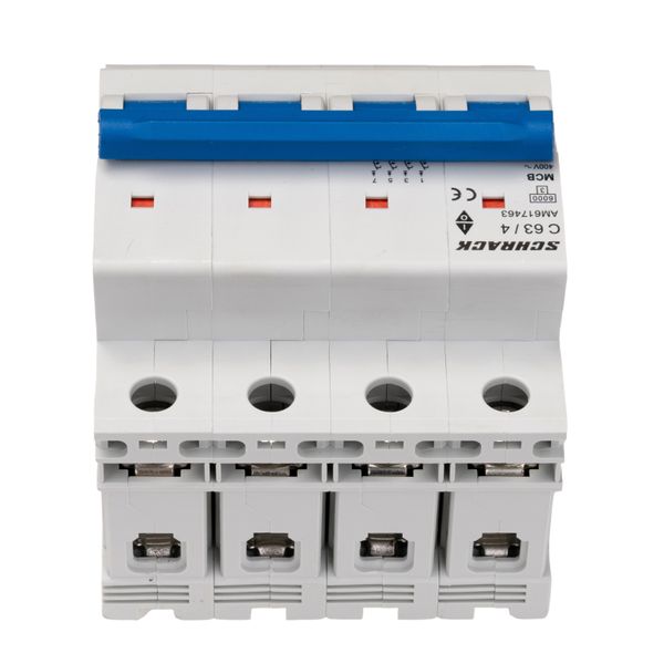 Miniature Circuit Breaker (MCB) AMPARO 6kA, C 63A, 4-pole image 2