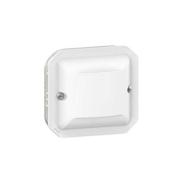 IP55 Plexo Waterproof 3-Wire Infrared Sensing Universal Wall Detector with Neutral 500W LED with Clear Trim image 1