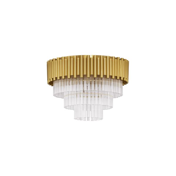 Gold Aluminum & Crystal (118 pcs) LED E14 6x5 Watt 230 Volt IP20 Bulb Excluded D: 50 H: 35.5 cm image 1