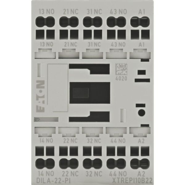 Contactor relay, 230 V 50 Hz, 240 V 60 Hz, 2 N/O, 2 NC, Push in terminals, AC operation image 12