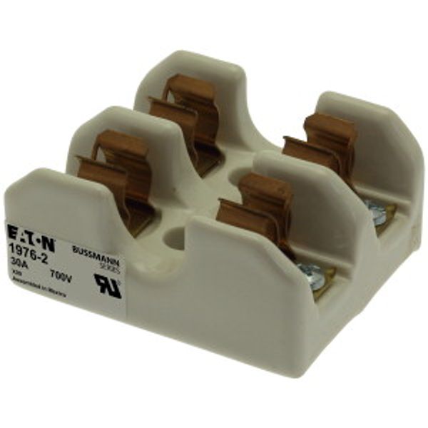 Supplementary fuse block for 9/16" x 2" Semiconductor Fuses, 2-pole image 1