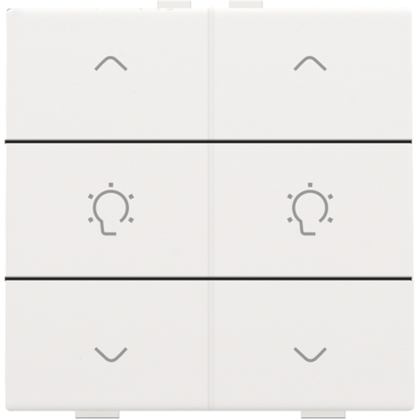 Double dimming control for Niko Home Control, white coated image 2