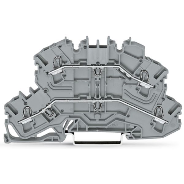 Double-deck terminal block Through/through terminal block same profile image 2