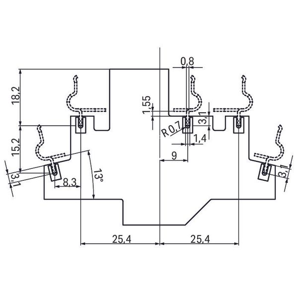 Universal modular component plug housing as rail-mounted terminal bloc image 5