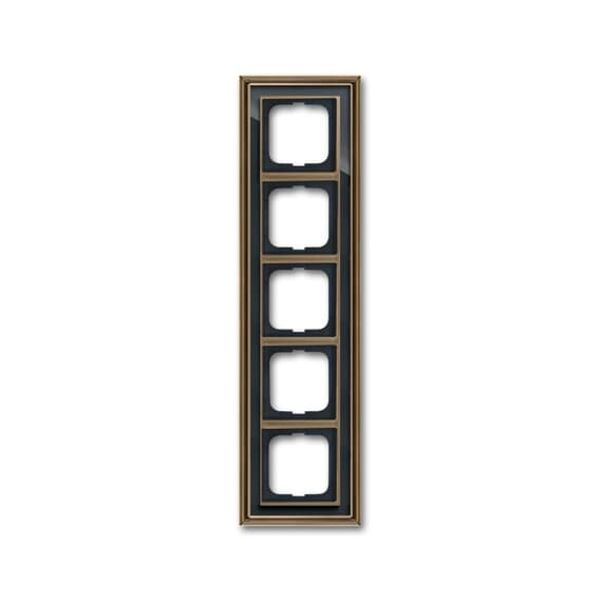 1725-845-500 Cover Frame Busch-dynasty® antique brass anthracite image 1