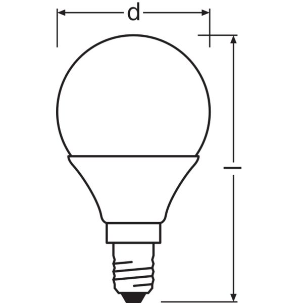 LED PCR LAMPS WITH CLASSIC P 3.3W 824 Frosted E14 image 10