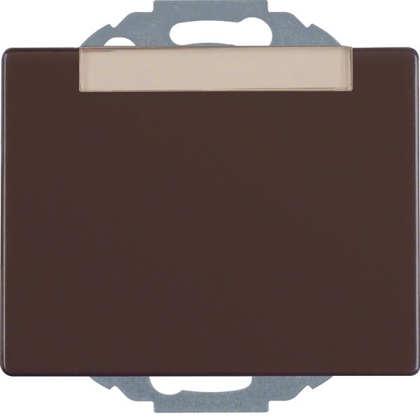 SCHUKO soc. out. hinged cover, enhncd contact prot., arsys, brown glos image 1