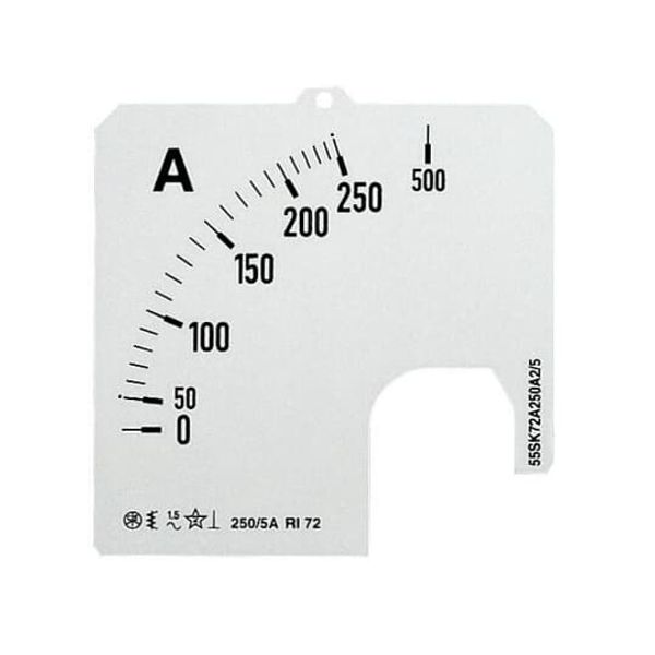 SCL-A5-150/72 Scale for analogue ammeter image 3