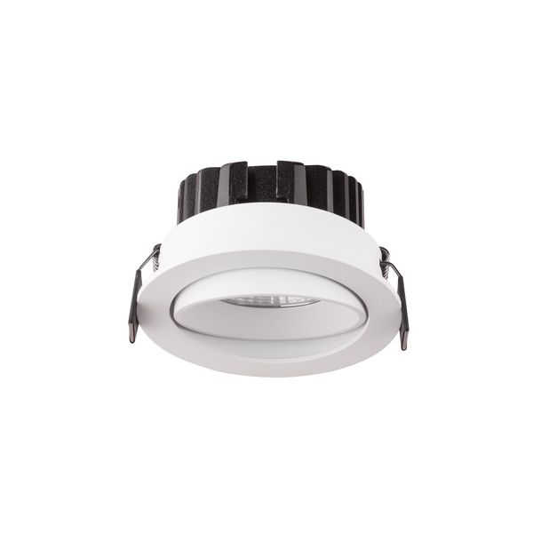 White Aluminium LED 12 Watt 720Lm 3000K Beam 38o IP65 D: 9 H: 4.7 cm image 1