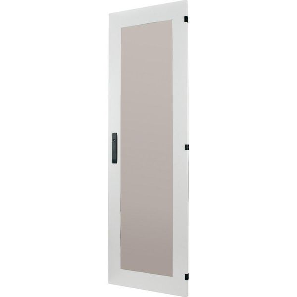 Door to switchgear area, transparent, IP55, HxW=2000x800mm, grey image 2