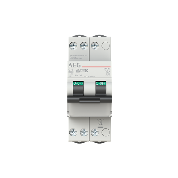 EPC63 C20 Miniature Circuit Breaker - 3P - C - 20 A image 5