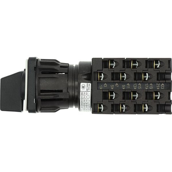 Step switches, T0, 20 A, centre mounting, 6 contact unit(s), Contacts: 12, 45 °, maintained, Without 0 (Off) position, 1-4, Design number 8271 image 33