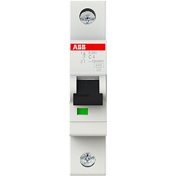 S201-C4 Miniature Circuit Breaker - 1P - C - 4 A image 2