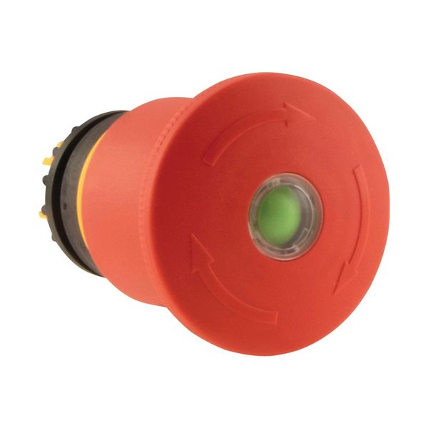 Emergency stop/emergency switching off pushbutton, RMQ-Titan, Palm-tree shape, 45 mm, Non-illuminated, Turn-to-release function, Red, yellow, RAL 3000 image 9