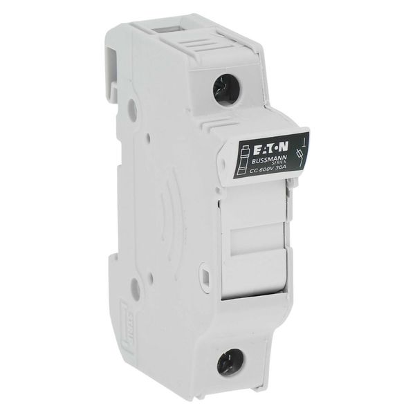 Fuse-holder, LV, 30 A, AC 600 V, 10 x 38 mm, CC, 1P, UL, DIN rail mount image 7