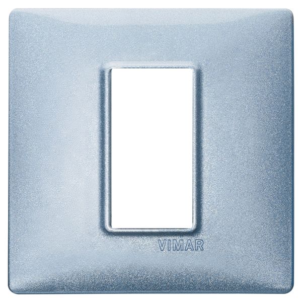 Plate 1M metal metallized blue image 1