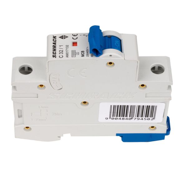 Miniature Circuit Breaker (MCB) AMPARO 10kA, C 32A, 1-pole image 4