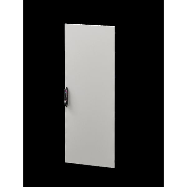 Sheet steel door, one-piece, solid for VX IT, 800x2200 mm, RAL 7035 image 2