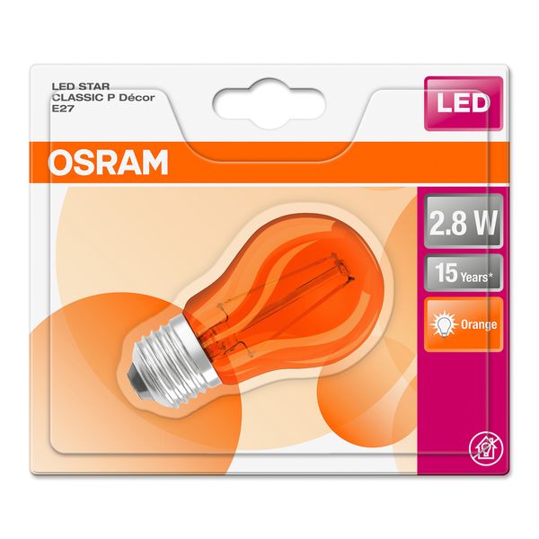 OSRAM LED Kulort Krone E27 1,6W/827 (15W) Orange image 1