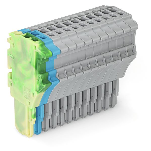 1-conductor female connector Push-in CAGE CLAMP® 1.5 mm² green-yellow/ image 1