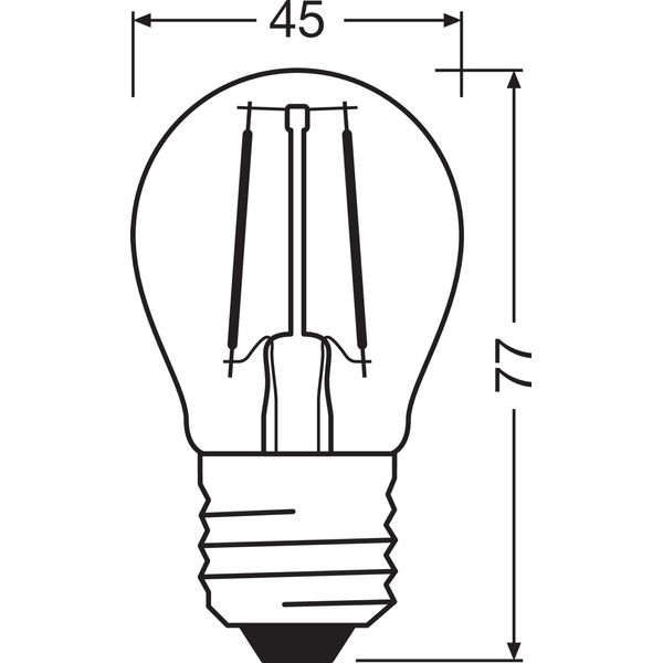 LED Retrofit CLASSIC P DIM 2.8W 827 Clear E27 image 8