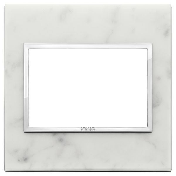 Plate 3M BS stone Carrara white image 1