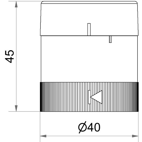 Siren element contin/pulse 24VAC/DC BK image 3