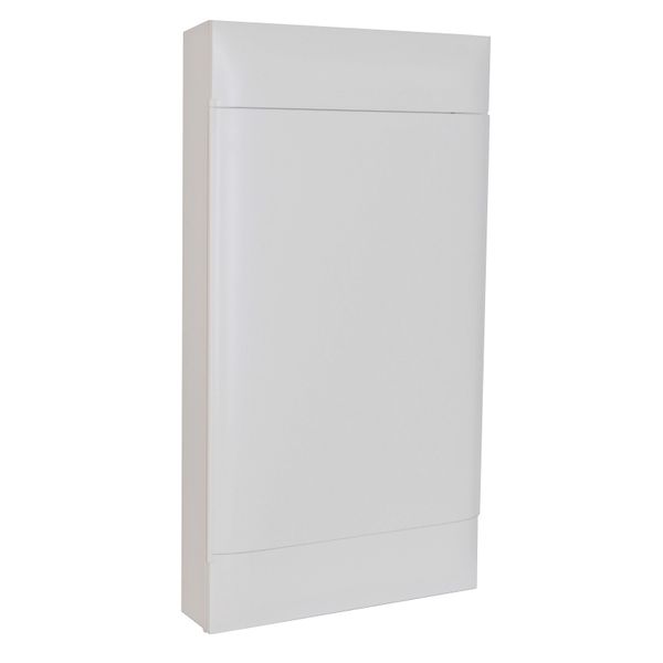 4X12M SURFACE CABINET WHITE DOOR EARTH + X NEUTRAL TERMINAL BLOCK image 1