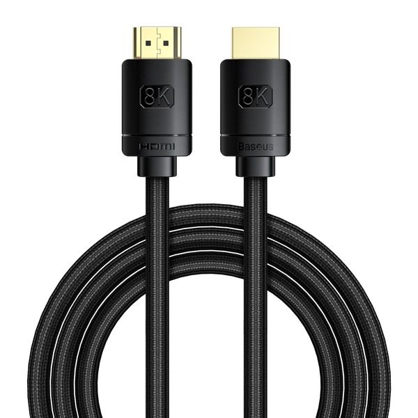 Cable HDMI-HDMI 3.0m (HDMI 2.1) black 8K 60Hz, BASEUS image 1