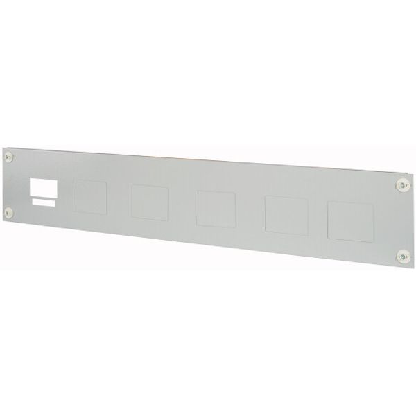 Front plate multiple mounting NZM1, vertical, HxW=200x1200mm image 1