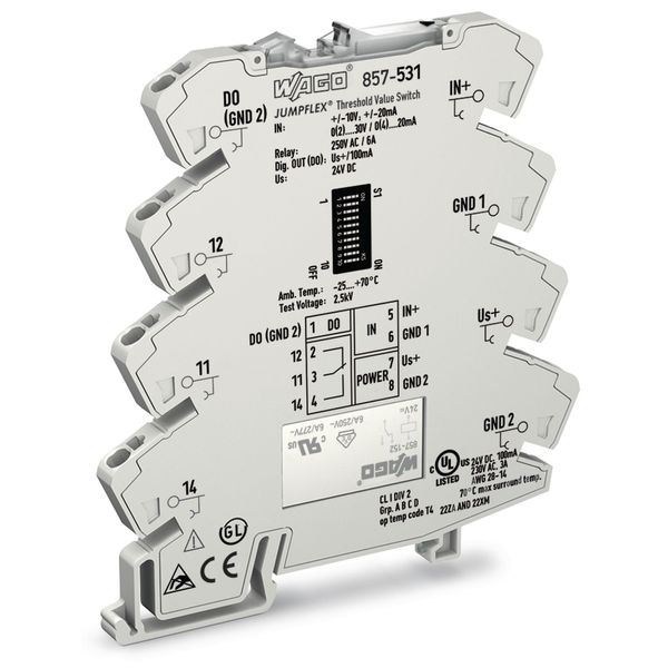 Threshold value switches Analog values 1 changeover contact light gray image 2