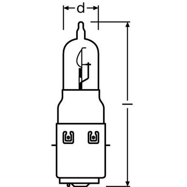 64326 25/25W 12V BA20D 10X10X1     OSRAM image 2