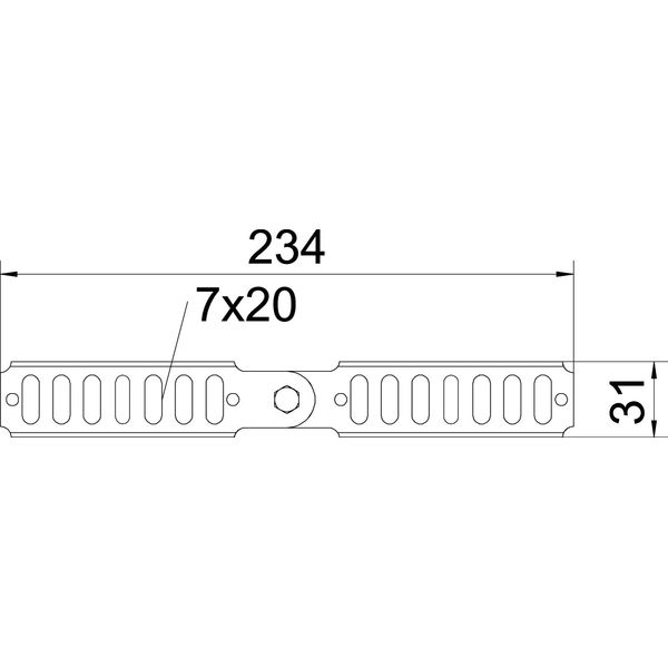 RGV 35 FT Adjustable connector for cable tray 35x240 image 2