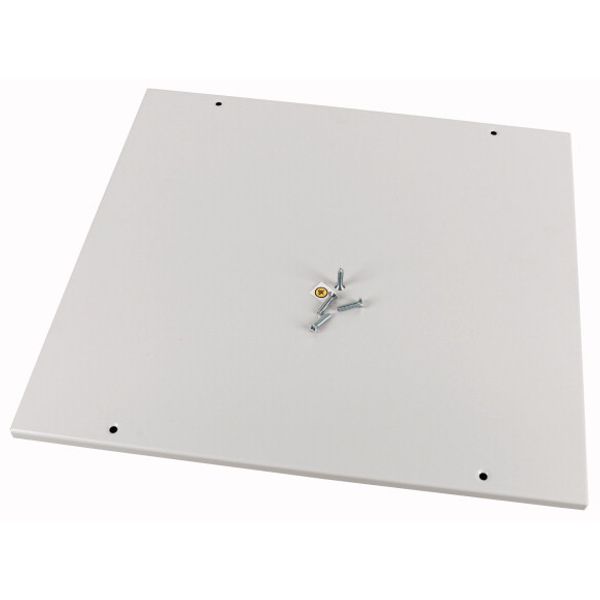 Front cover, +mounting kit, vertical, empty, HxW=300x600mm, grey image 1