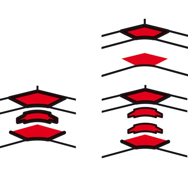 Internal angle for snap-on trunking Black Edition 50 x130mm - from 80° to 100° image 1