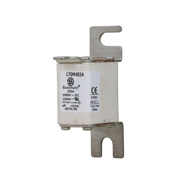 Fuse-link, high speed, 250 A, AC 1000 V, size 00, 30 x 47 x 98 mm, aR, DIN, IEC, single indicator image 27