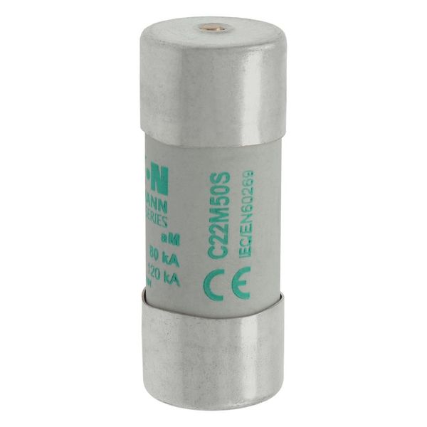 Fuse-link, LV, 50 A, AC 690 V, 22 x 58 mm, aM, IEC, with striker image 16