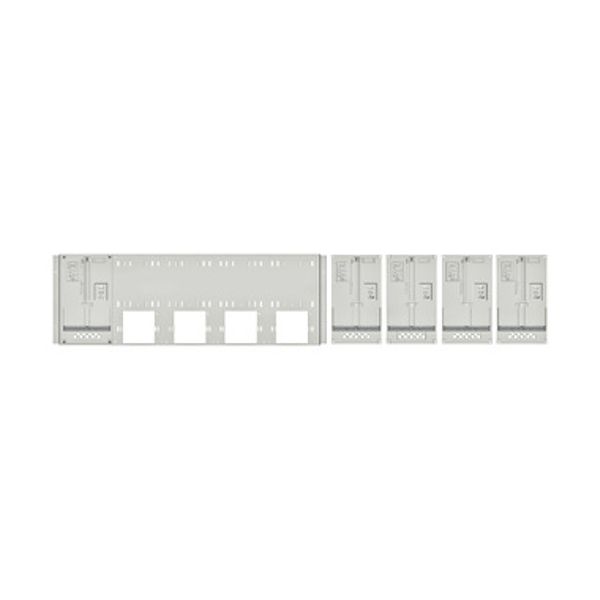 Set Meter box insert 1-row, 5 meter boards / 8 Modul heights image 1