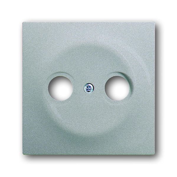 1743-783 CoverPlates (partly incl. Insert) carat® Aluminium silver image 1