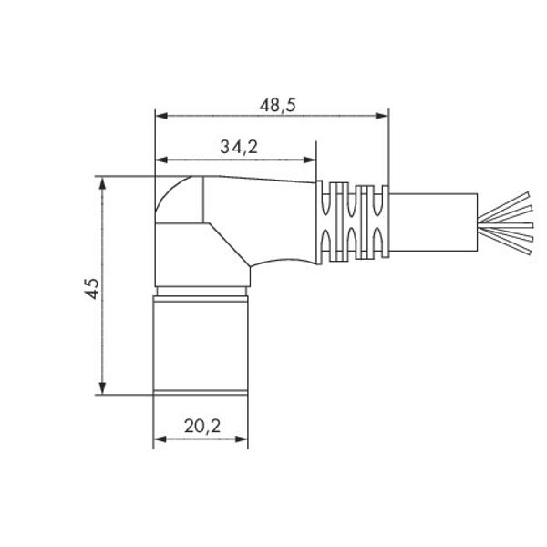 Connecting cable 14-pole Length: 27 m black image 2