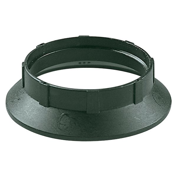 Shade-holder ring for E27 lamphld black image 1