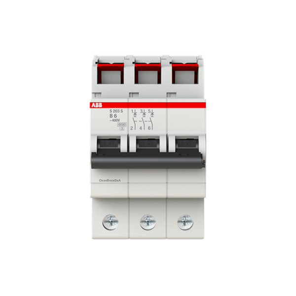 S203S-B6 Miniature Circuit Breaker - 3P - B - 6 A image 4