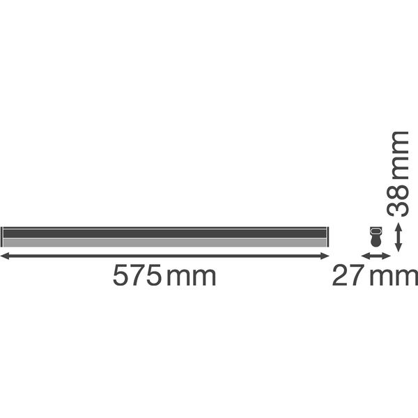 LINEAR COMPACT BATTEN 600 10 W 3000 K image 4