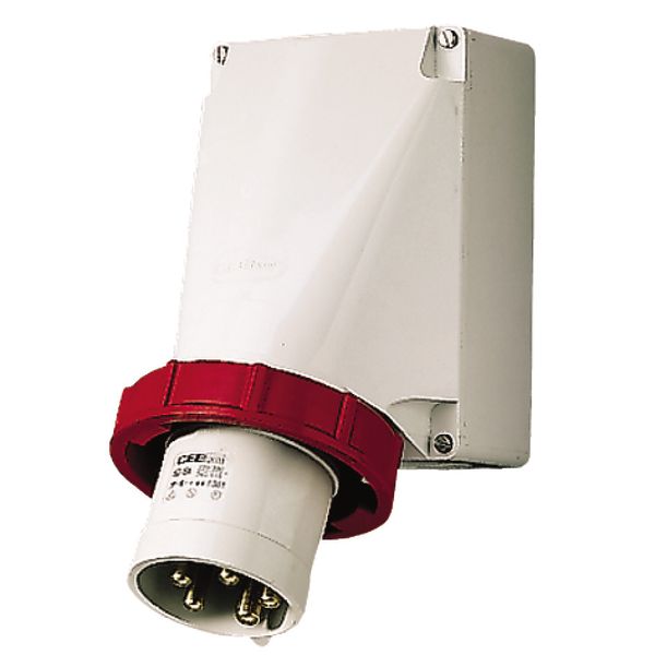 Wall mounted inlet, 63A5p6h400V, IP67 image 1