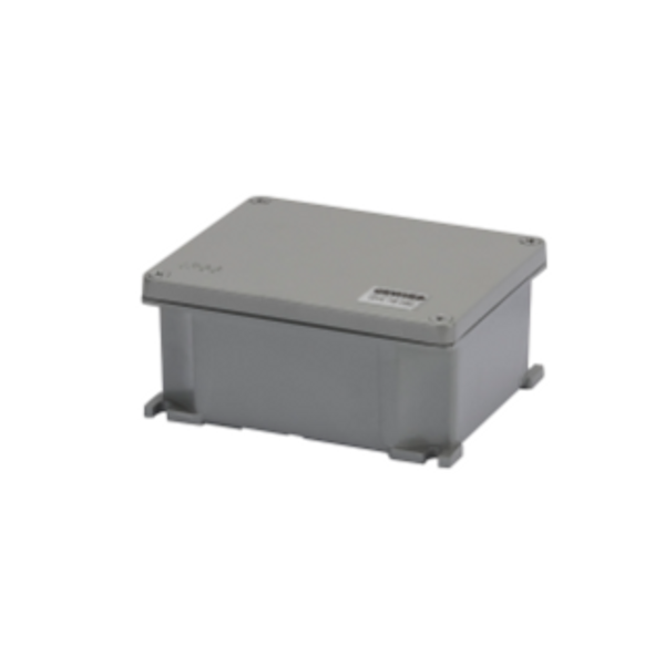 JUNCTION BOX IN DIE-CAST ALUMINIUM - PAINTED - METALLIC GREY - 155X130X58 - IP66 image 1