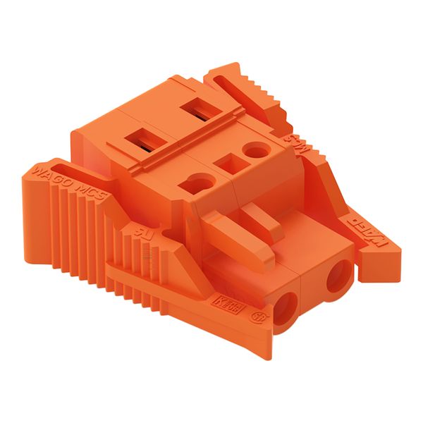 1-conductor female connector CAGE CLAMP® 2.5 mm² orange image 1